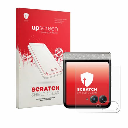 upscreen - Screenprotector voor Motorola Razr 70 (Achterdisplay) - Folie Beschermfolie transparant