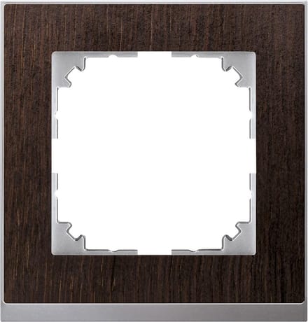Afdekraam M-Pure Decor 1V - Hout Wenge - Systeem M - Schneider Electric - MEG4010-3671