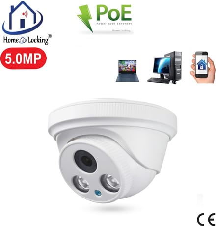Home-Locking POE IP-camera dome met bewegingsdetectie 5.0MP.C-1245
