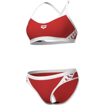 ARENA | W Icons Bikini Cross Back Solid red-white (Maat - 32)
