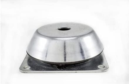 Machinevoet - Trillingsdemper - Apparatuur Stabiliseren - Zware Statische Toepassingen - 181x181x63 mm - Grijs