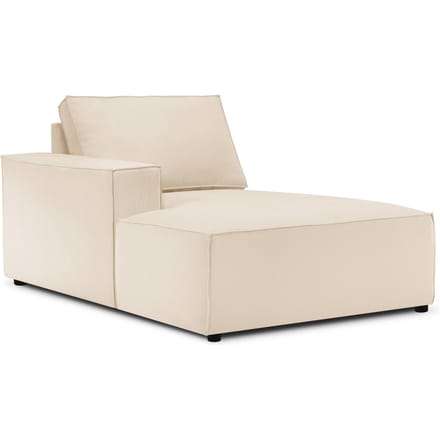 Chaise Longue Carlo links ribstof | Milo Casa