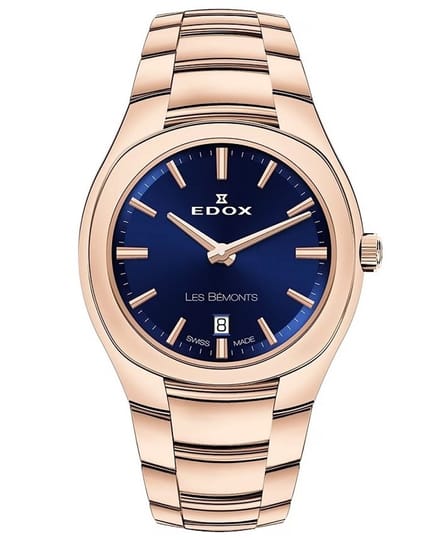 EDOX Les Bemonts Lady 57004-37R-BUIR vrouwen horloge