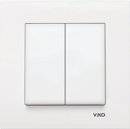 Panasonic Viko-Serieschakelaar-Inbouw-Compleet-WIT-Inclusief afdekraam-Karre Serie