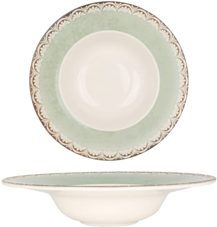 By Bone Pastabord - Rome - Porselein - 25 cm (400cc) - set van 2