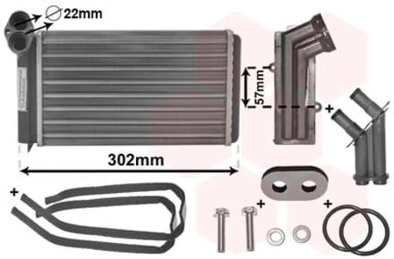 Van Wezel - KACHEL RADIATEUR VOOR FORD GALAXY 1995-2000 1072814