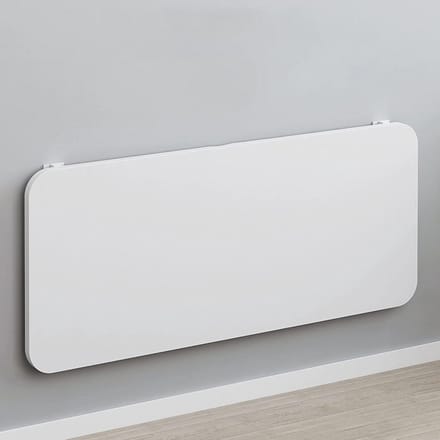 Opklapbare wandtafel - Klaptafel bureau - Ruimtebesparend werken - Stevige stalen beugels - 70x30cm - Wit