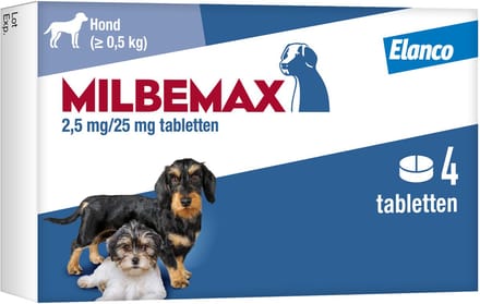 Ontworming tablet puppy/kleine hond (2X2 TABL) - Milbemax