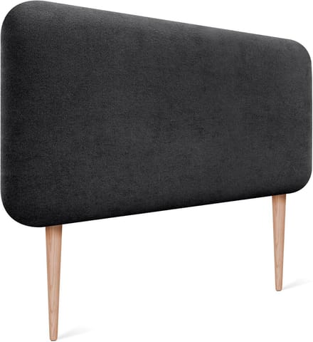 Gestoffeerd Rond Hoofdbord 90cm Zwart - Comfortabel en Stevig