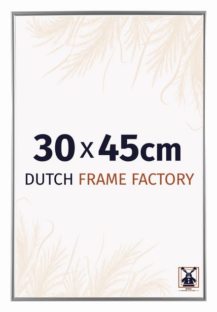 Fotolijst 30x45 cm - Kunststof - Zilver Hoogglans - Easy