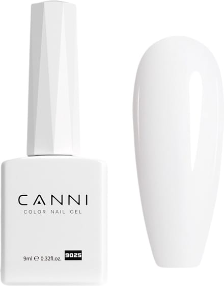 Canni UV Gellak Wit - 9 ml - Witte Gellak - Gellac Wit - Gellak Kleuren - Canni Gellak - Gellak Nagellak