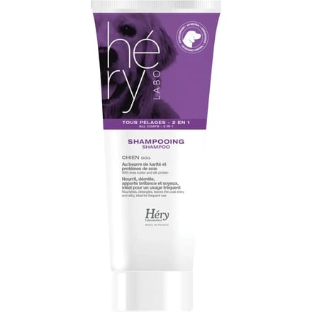 2-in-1 shampoo voor alle hondenvachten Héry