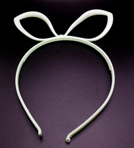 Diadeem met strik oren mintgroen - kinderfeestje - verjaardag