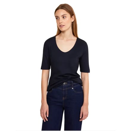 T-shirt met V-hals