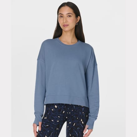 Sweaty Betty Sweaty Betty After Class Crop Sweatshirt - Maat S