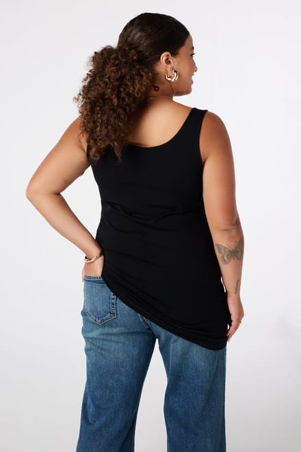 MS Mode Top 2-pack katoenen singlet extra long