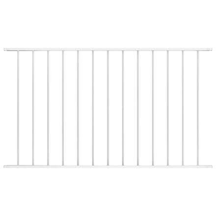 vidaXL - Schuttingpaneel - Woerden - gepoedercoat - staal - 163x75 - cm - wit