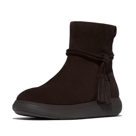 FitFlop IQ-Comff Tassel Suede Short Boots BRUIN - Maat 37