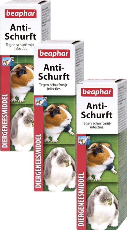 Beaphar Anti-Schurft Voor Cavia's - Parasieten - 3 x 75 ml