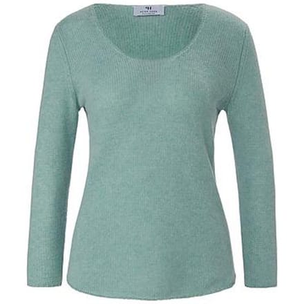Trui 100% kasjmier, Topkwaliteit Van Peter Hahn turquoise