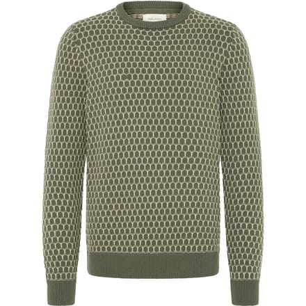 Blend Sweater Boogjes Motief Groen - Maat XXL