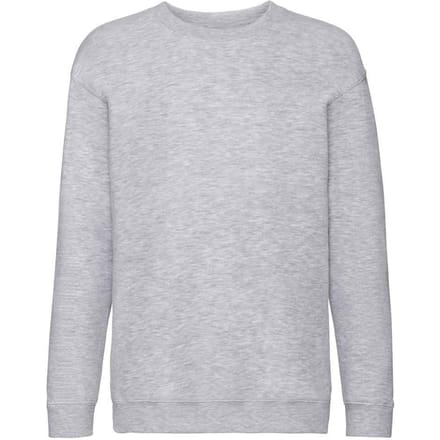 Fruit of the Loom Sweatshirt met Drop Shoulder voor Kinderen/Kinderen (Heide Grijs)