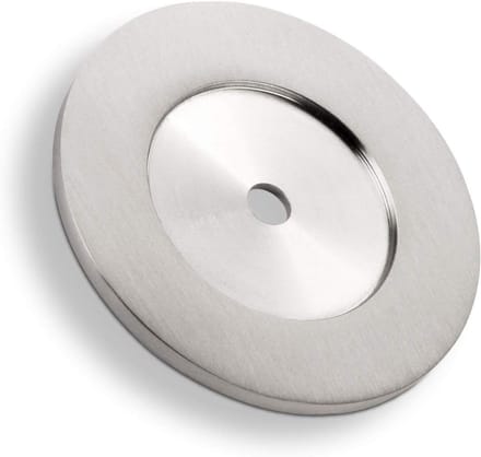 Onderlegger Deurstoppers - Onderlegplaatjes RVS - Muur Beschermen - Echt RVS - Ø 52 mm - Zilver