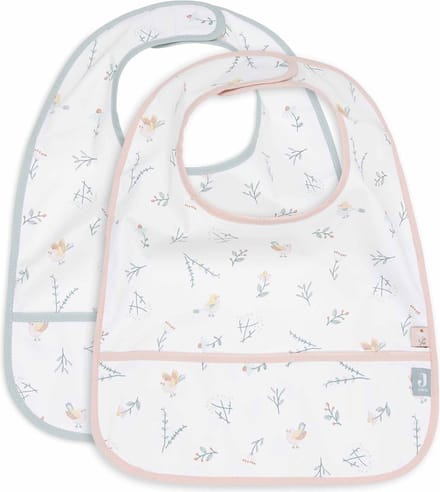 Jollein Slab Waterproof Lovely Birds (2pack)