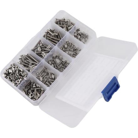 340 stuks M3 Roestvrij Staal Kruiskop Platte Kop Schroeven Verzonken Schroeven Assortiment Kit