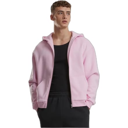 Urban Classics - Fluffy Vest met capuchon - S - Roze
