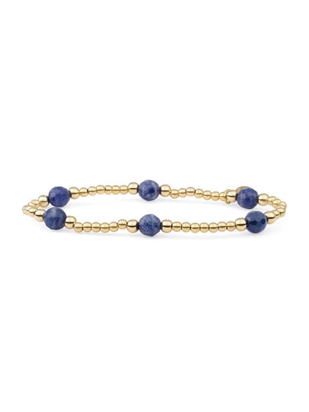 Sparkling Jewels Armband Sodaliet BLK03G-G20