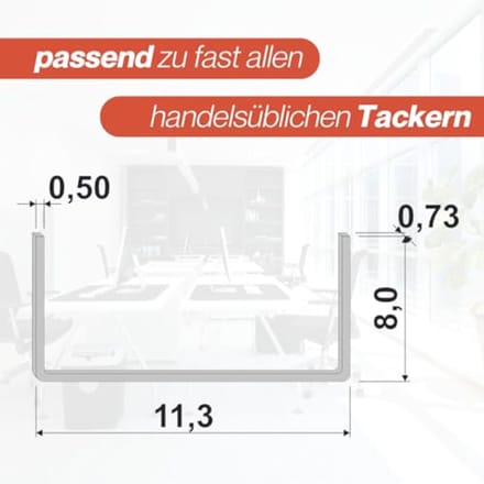 Nietjes type 53 - 5000 stuks - Verzin en keuze in afmetingen
