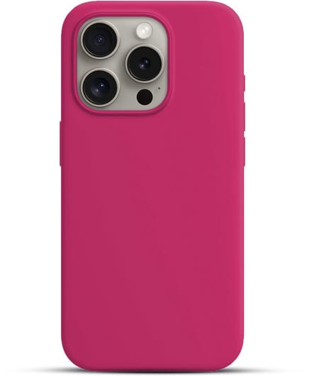 Solidenz Roze Siliconen Case geschikt voor iPhone 16 Pro Max hoesje compatibel met MagSafe - Royal Fuchsia