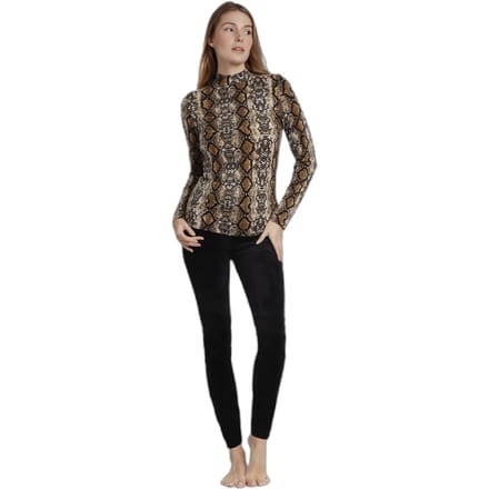 Dames lange mouwen T-shirt in slangenprint Admas