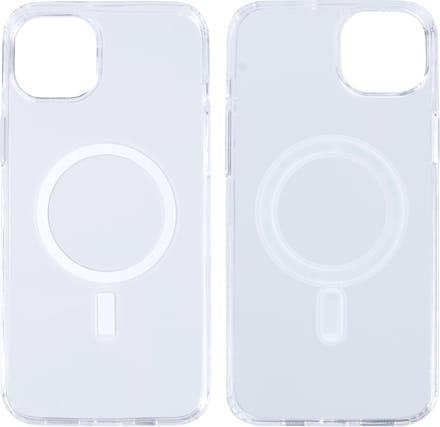 Rixus For iPhone 15 Plus Magnetic Clear Case