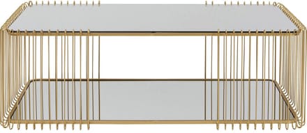 Salontafel Wire Double 120x60cm goud Kare Design