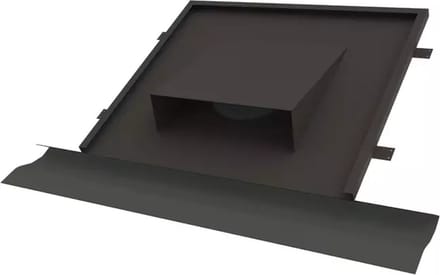 Thermoduct vlakke horizontale dakdoorvoer diameter 200 tbv hellend dak