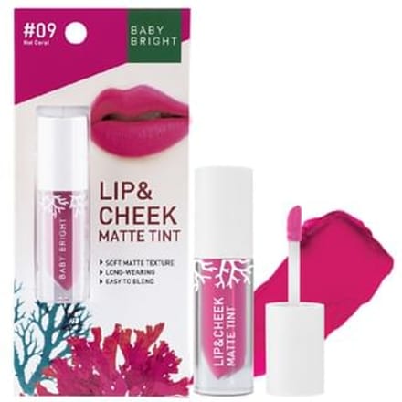 Baby Bright - Lip & Cheek Matte Tint 09 Hot Coral