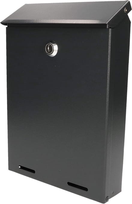 Brievenbus 260x180x55mm antraciet formaat C-5 - kranten folders - geschikt