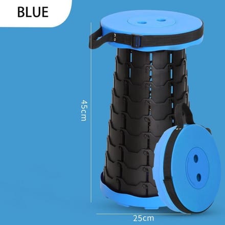 Opvouwbare kruk, draagbare telescopische kruk, lichtgewicht opvouwbare kampeerkruk, intrekbare kruk klapstoelen