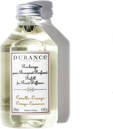 Durance - navulling geurstokjes - orange cinnamon - sinaasappel kaneel -250ml