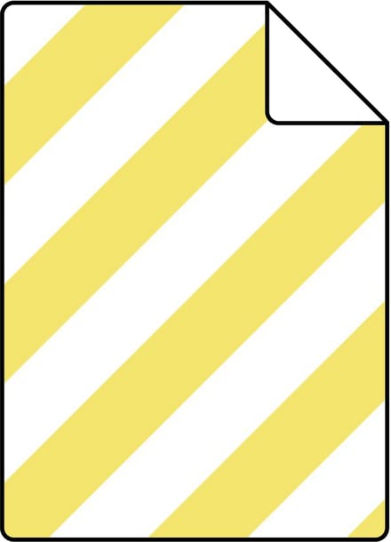 Proefstaal ESTAhome behang strepen geel en wit - 26.5 x 21 cm - 139954-S
