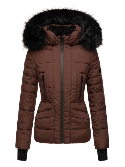 Navahoo Dames Winterjas Adele – Warm, Met Teddyvoering & Afneembare Bontkraag