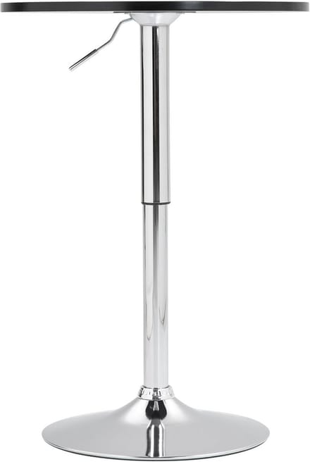 In hoogte verstelbare statafel Rond 60cm I Draaibare Bartafel met Zware Metalen Voet