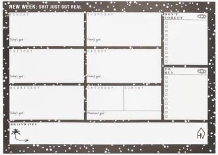 Housevitamin - Weekplanner - Stipjes - A4