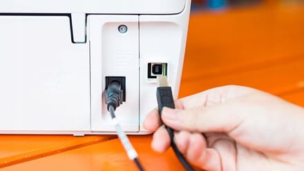 Lanberg Serie - USB 2.0 Kabel - AM-BM - 1,8m - Ferrietkern - Zwart