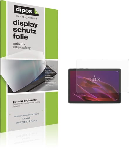 dipos – 2x Matte Beschermfolie geschikt voor Lenovo ThinkTab X11 Gen 1 | Krasbestendige & antireflecterende Screenprotector Ultra-Thin