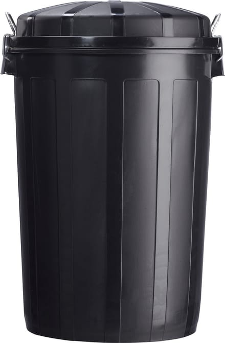 Afvalemmer Bazi 95 liter zwart