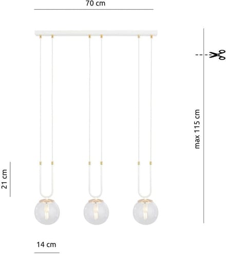 GLAM 3 WHITE/TRANSPARENT