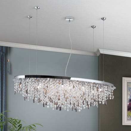ORION Hanglamp Crystalriver met kristalbezetting chroom